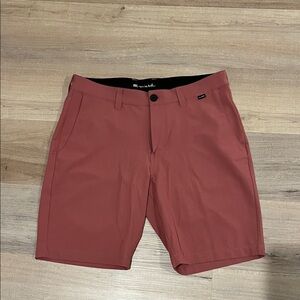 Travis Mathew Men's Brick Red Flat Front Shorts